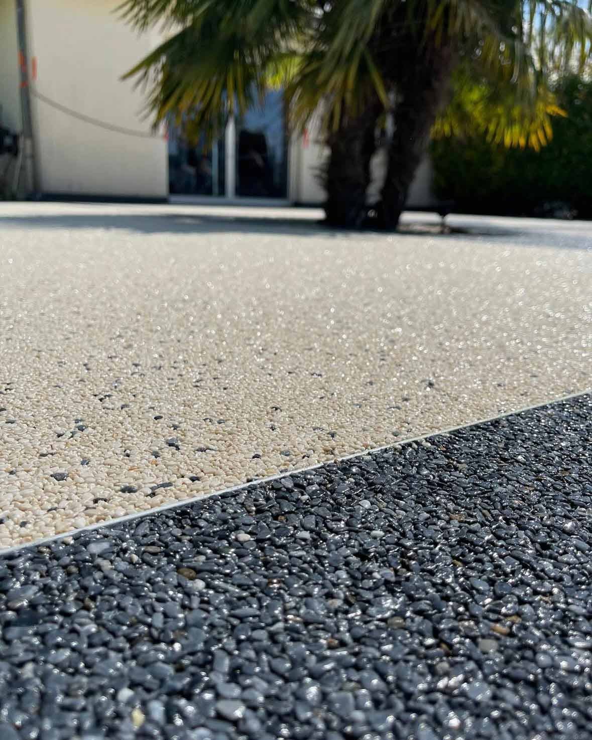 Allée de jardin en sol drainant