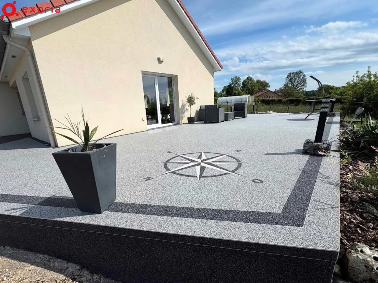 Terrasse en sol drainant